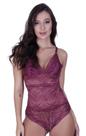Body Feminino Renda Decote Profundo com Forro sem Bojo - C10 BODY LUIZA