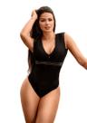 Body Feminino Rendado Festa Tule Bojo Transparencia Fecho