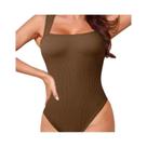 Body Feminino Sem Costura, Sem Mangas, Em Tricô, De Alta Elasticidade, Para Ioga, Fitness, Treino E