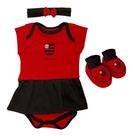 Body Flamengo Bebe + Pantufa + Lacinho Menina Oficial - Vermelho-Preto - M (3-6 meses) Body Flamengo Bebe + Pantufa + Lacinho Menina Oficial - Vermelho-Preto - M (3-6 meses)