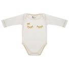 Body Gorette The Cat Manga Longa Doce Encanto Off-White