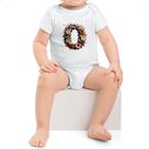 Body infantil Alfabeto Floral Letra O