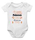 Body infantil bebê Eu peço pro titio
