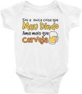 Body Infantil / Bebê - Sou A Única Coisa Que Meu Dindo Ama Mais Que Cerveja - Tamanho G