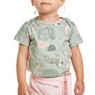 Body Infantil Bebê Tiptop MC Estampado Verde - 163813