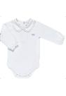 Body Infantil Branco Colarinho Bordado Anjos Baby