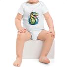 Body infantil Crocodilo Watercolor Arte