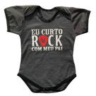 Body Infantil - Eu Curto Rock com o Papai - Estilo e Conforto para Bebês