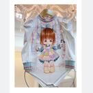 Body Infantil Feminino Luxo Da Grife Yoyo Manga Longa 23100