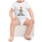 Body infantil Keep Calm and Enche meu copo