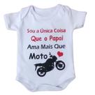 Body Infantil Manga Curta Branco Temático Bebê Frase 100% Suedine