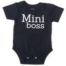 Body Infantil Manga Curta Mini Boss 3-6 Meses - Basic +