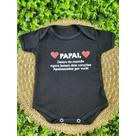 Body Infantil Manga Curta Preto Temático Bebê Frase 100% Suedine Body Infantil Manga Curta Preto Temático Bebê Frase 100% Suedine