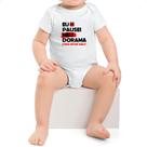 Body infantil Pausei o meu dorama Vermelho Body infantil Pausei o meu dorama Vermelho