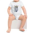 Body infantil Yeshua Leao de Juda Azul Coroa