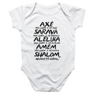 Body intantil Axe Sarava Aleluia Amem Shalom Namaste Body intantil Axe Sarava Aleluia Amem Shalom Namaste