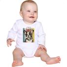 Body intantil Buldogue Frances retro vintage