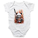 Body intantil Cute cartoon panda samurai
