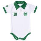 Body Juventude RS Polo Bebe Recem Nascido Branco Ou Rosa - Branco - G (6-9 meses)