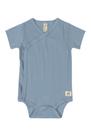 Body Kimono Nature Manga Curta Azul - Up Baby