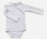Body Kimono Para Bebe Manga Longa ou Curta Branco Tamanho P