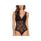 Body Liebe Sem Laise C/Renda Lovely 506629 Preto