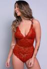 Body Lingerie Transparente Renda Decote Blogueira Body Lingerie Transparente Renda Decote Blogueira