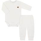 Body longo + Calça (Mijão) algodão egípcio Off-White Mini & Co. -