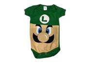 Body Luigi Super Mario Bodie Macacão Personagem Bebê Mesversário Md048