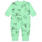 Body Macacão Bebê Suedine Longo Estampado Inverno Enxoval