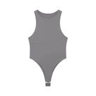 Body Macacão Branco e Preto Sem Mangas - Decote Halter para Mulheres Body Macacão Branco e Preto Sem Mangas - Decote Halter para Mulheres