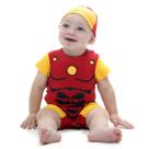 Body Macaquinho Bebe Homem de Ferro - Tamanho M (de 3 a 6 meses) - 910415 - Sulamericana