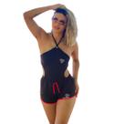 Body Maiô com Short Tactel Moda Praia