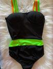 Body maiô preto com neon
