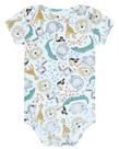BODY MANGA CURTA BEBE 12847 - G - Azul estampado