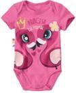 Body Manga Curta Bebê Menina Princesa da Mamãe Rosa - Malwee Zig Zig Zaa