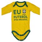 Body Manga Longa Brasil Copa Baby Unissex Tamanho:G