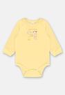 Body Manga Longa com Strass para Bebê Menina Up Baby