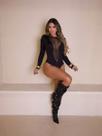 Body Manga Longa com Tule Transparente