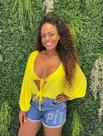 Body manga longa em crepe