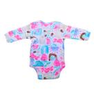 Body Manga Longa para Bebês Meninas em Suedine Premium - Up Baby