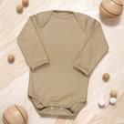 Body Manga Longa Suedine Básico Caqui - Conforto para Seu Bebê Body Manga Longa Suedine Básico Caqui - Conforto para Seu Bebê