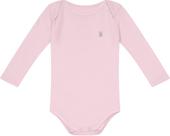 Body manga longa suedine bebe menina prematuro 2914