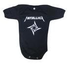 Body Metallica Bodie Macacão Bebê Mesversário Banda de Rock Md187