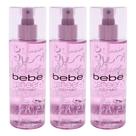 Body Mist Bebe Sheer para mulheres, 250 ml, pacote com 3 Body Mist Bebe Sheer para mulheres, 250 ml, pacote com 3