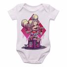 body nenê criança roupa bebê Arlequina Coringa