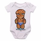 body nenê criança roupa bebê Coisa Quarteto Fantástico