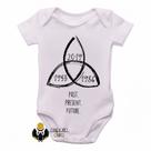 body nenê criança roupa bebê Dark Triquetra