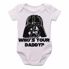 body nenê criança roupa bebê Darth Vader Daddy