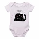 body nenê criança roupa bebê Every day is a good day when you have a cat